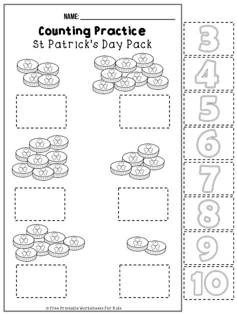 March St Patrick's Day Printable Worksheet Pack | Kool Kids Games March Kindergarten Activities, St Patricks Activities, March Lesson Plans, Sant Patrick, March Lessons, 10 Yoga Poses, Printable Worksheets For Kids, March Themes, St Patricks Day Quotes