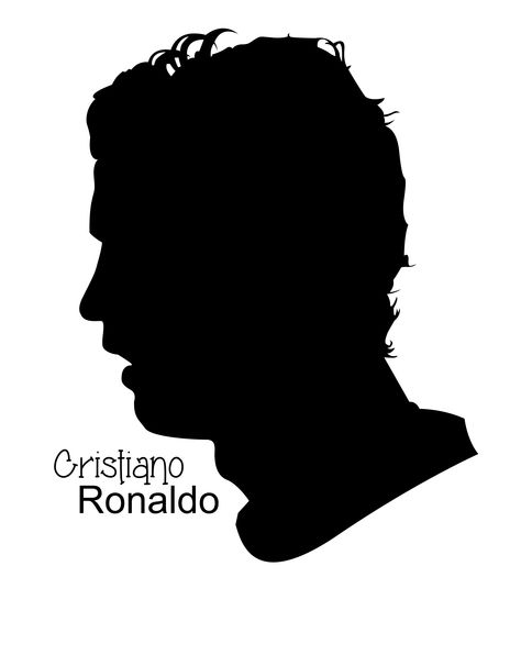 Cristiano Ronaldo in Silhouette #silhouette #vector #art #graphicdesign #illustration #coreldraw #people Champions League Poster, Cristiano Ronaldo Hairstyle, Portugal National Football Team, Peaky Blinders Wallpaper, Cr7 Jr, Cristiano Ronaldo Manchester, Face Stencils, Silhouette Drawing, Ronaldo Cr7