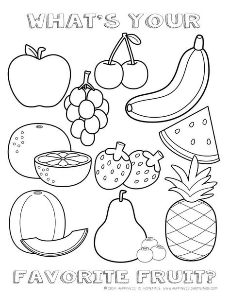 Coloring Worksheets For Kindergarten, Vegetable Coloring Pages, Kindergarten Colors, Kindergarten Coloring Pages, Food Coloring Pages, Fruit Coloring Pages, Preschool Coloring Pages, Apple Coloring, Pola Sulam