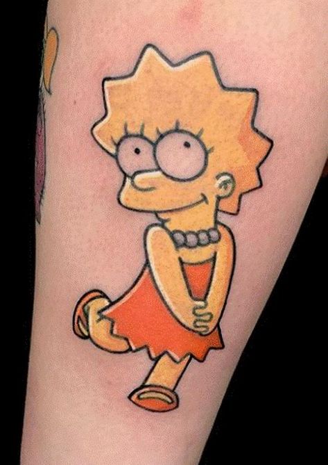 Sylvia Plath Tattoo, The Simpsons Tattoo, Lucky Cat Tattoo, Tea Tattoo, Realistisches Tattoo, Simpsons Tattoo, Best Tattoo Ever, Tatuagem Masculina Pequena, Skin Tattoo