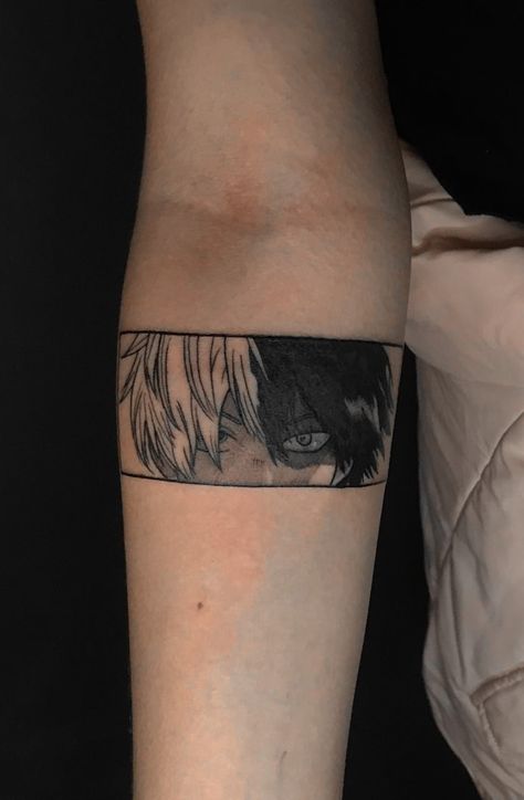 My Hero Academia Tattoo Ideas Todoroki, Todoroki Tattoo Ideas, My Hero Academia Tattoos, Deku Tattoo Ideas, Todoroki Tattoo, My Hero Tattoo, Bakugo Tattoo, Mha Tattoos, My Hero Academia Tattoo