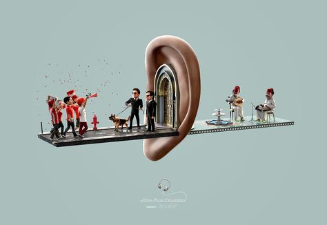 SAMSUNG NOISE REDUCTION PRINT AD on Behance Reduction Print, Clever Advertising, Samsung Watch, 광고 디자인, Ad Of The World, Creative Advertising Design, Publicidad Creativa, Advertising Ads, Phone Photography