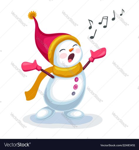 Christmas Penguin, Window Art, Cute Snowman, Christmas Paintings, Single Image, A Song, Adobe Illustrator, White Background, Vector Images