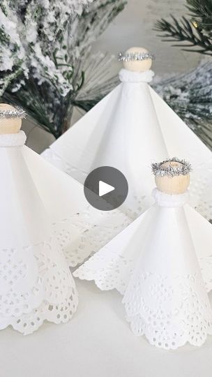 74 reactions | Easy DIY Angles using Dollar Tree DOILIES   #diybeautyonpurpose #christmascrafts #christmas2023 #angels #doilies #diycrafts #dollartreecrafts #dollartree @dollartree | Lianep | DIY Crafts & Home Projects | DOMANSED · Magic Glockenspiel Paper Doily Christmas Crafts, Doily Christmas Tree, Paper Doily Crafts, Dolly Pegs, Diy Crafts Home, Diy Angels, Doilies Crafts, Vintage Doilies, Angel Crafts