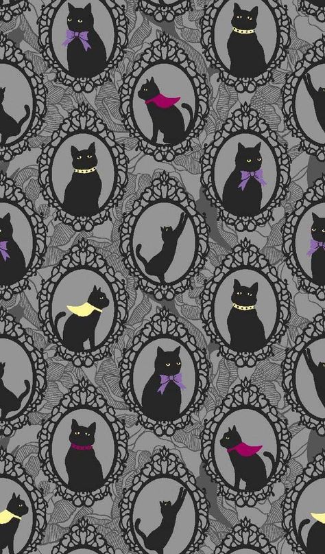 Halloween Cat Background, Black Cat Iphone Wallpaper, Cat Halloween Wallpaper, Cute Witchy Wallpaper, Cat Iphone Wallpaper, Chat Wallpaper, Wallpaper Gatos, Kawaii Cat Drawing, Cat Phone Wallpaper