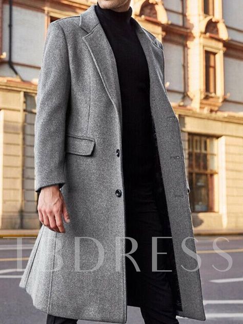 Man's Overcoat, Classy Outfits Men, Trench Coat Men, Long Wool Coat, Mens Winter Coat, Mens Windbreaker, Long Trench, Winter Outfits Men, Long Trench Coat