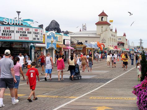 Ocean City Nj Boardwalk, New Jersey Boardwalk, Jersey Boardwalk, Ocean City Boardwalk, Ocean City New Jersey, Nj Shore, Nj Beaches, Ocean City Nj, Sea Resort