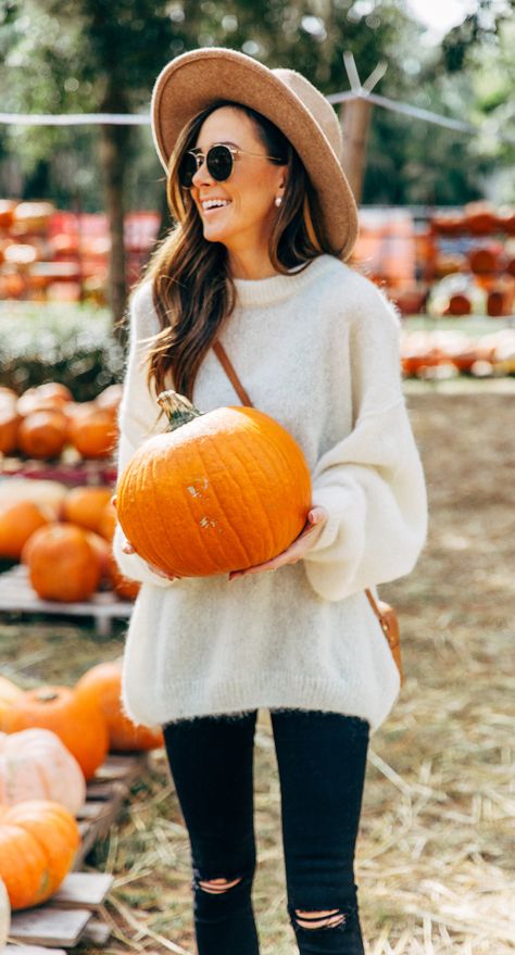 Fuzzy warm sweater & leggings Sweater Weather Photoshoot, Pumpkin Sweater Outfits, Cozy Fluffy Sweater For Fall, Pumpkin Patch Outfit Ideas, Cozy Yellow Winter Sweater, Oversized Cozy Yellow Sweater, Individual Poses, End Of Fall, Sweater Leggings