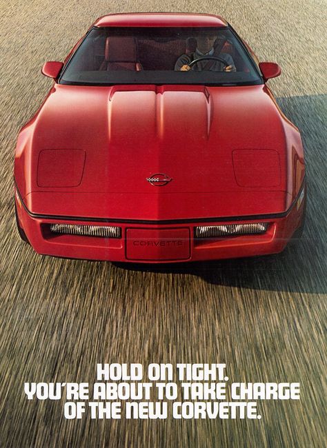 Corvette ad. 1984 Corvette, New Corvette, Chevrolet Corvette C4, Corvette C4, Vintage Corvette, Automobile Advertising, Red Corvette, Out Magazine, Classic Corvette