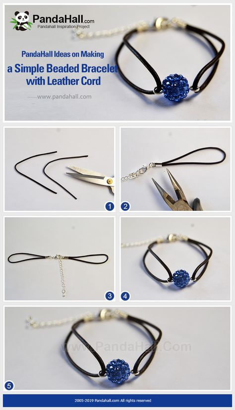 Diy Gifts Bracelet, Simple Accessories Handmade, Bracelet En Cuir Diy, Cord Bracelet Diy, Simple Beaded Bracelets, Diy Leather Bracelet, Diy Bijoux, Cord Jewelry, Jewelry Diy Bracelets