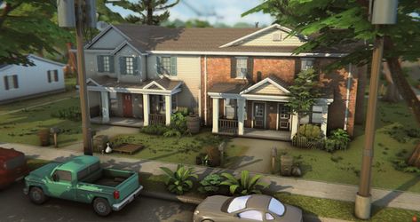 Foundry Cove Income Base Apartments | Patreon Sims 4 Willow Creek, The Sims 4 Lots, Sims 4 House Plans, Sims 4 Game Mods, Sims 4 House Design, Sims Building, Sims House Plans, Sims House Design, Willow Creek