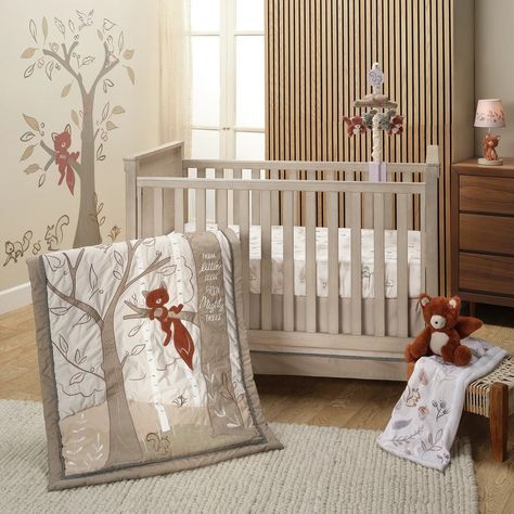 Crafted with the softest fabrics and adorned with adorable fox and woodland creatures, our new Treetop Fox 3-Piece Crib Bedding Set brings the magic of the woods right into your nursery. 🦊🤎🌲 Fox Bedding, Fox Baby Blanket, Mini Crib Bedding, Woodland Tree, Wall Decor Storage, Toddler Sheets, Lambs & Ivy, Baby Crib Bedding Sets, Cinnamon Color