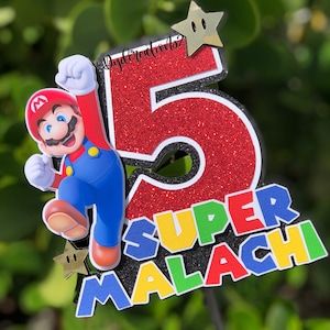 Mario Bros Super Mario Super Mario and Luigi Cake Topper - Etsy Mario Centerpieces, Mario And Luigi Cake, Mario Brothers Cake, Luigi Cake, Mario Brothers Birthday Party, Mario Kart Party, Mario Bros Birthday Party Ideas, Mario Bros Cake, Super Mario Bros Birthday Party