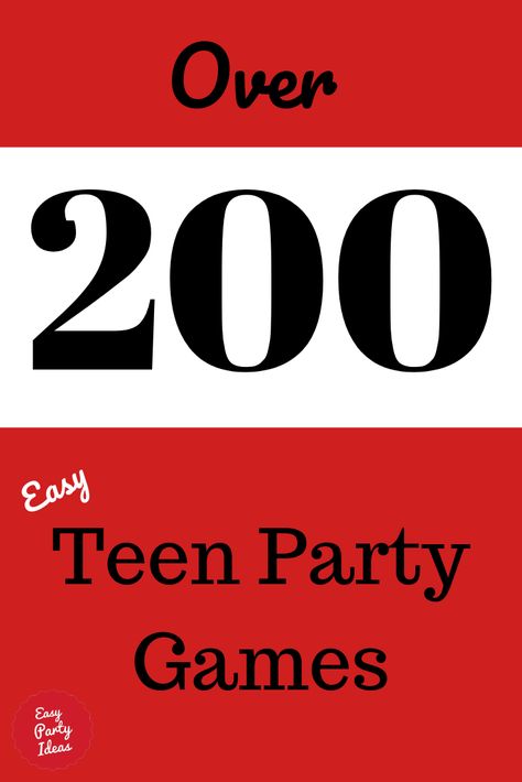 Over 200 Easy Teen Party Games!  | Easy Party Ideas and Games #teenpartygames #partygames #easypartyideas Masquerade Party Games, Post Prom Games, Party Bus Games, Relay Games For Kids, Easy Birthday Party Games, Prom Games, Party Ideas Activities, Easy Party Ideas