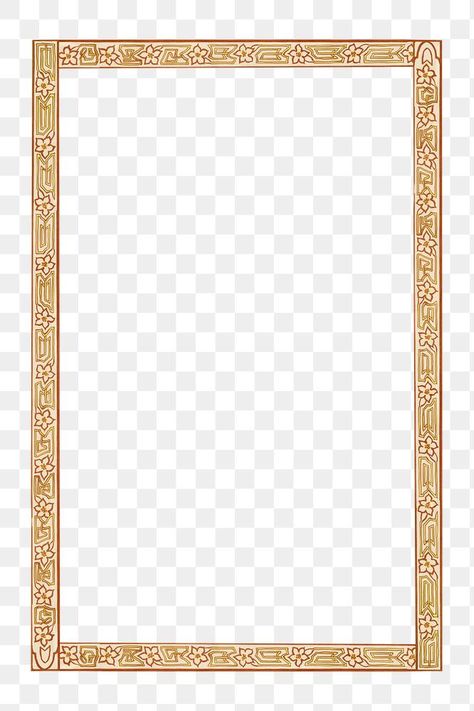 Art Nouveau Border, Nouveau Border, Art Nouveau Frame, Rectangle Painting, Family Frame, Png Frame, Simple Border, Silhouette Frames, Simple Borders