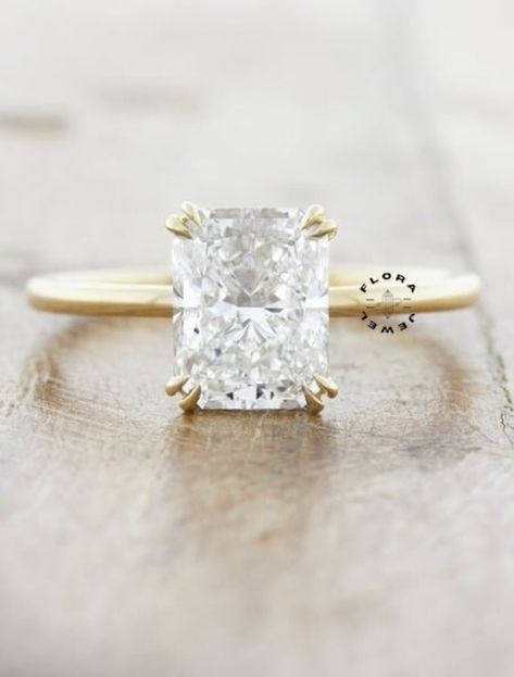 Floating Diamond Ring, Radiant Engagement, Radiant Cut Engagement Rings, Radiant Engagement Rings, Traditional Engagement Rings, Unique Diamond Engagement Rings, Radiant Cut Diamond, Dream Engagement Rings, Classic Engagement Rings