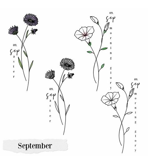 Birth Flowers September, Ax Tattoo, September Birth Flower Tattoo, Flowers September, Ink Quotes, Blossom Tree Tattoo, December Birth Flower, September Birth Flower, April Birth Flower