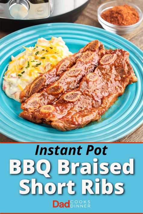 Flanken Short Ribs Recipe Instant Pot, Short Ribs Beef, Pressure Cooker Short Ribs, Ribs Instant Pot, Pressure Cooker Ribs, Bbq Beef Short Ribs, Bbq Short Ribs, Bbq Sauce Ingredients, Ip Recipes