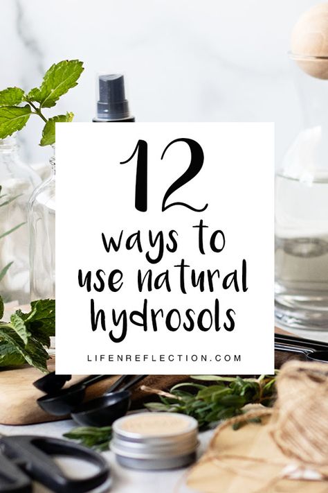 Did you know you can add a hydrosol directly to your essential oil diffuser without the essential oils or water?  Honestly, hydrosols are quick to make and their versatility is hard-found. Here’s a list of a dozen hydrosol uses to get you thinking...   #herbalist #herbgarden #naturalliving Herbs For Hydration, Diy Hydrosol, Hydrosol Recipes, Diy Herb Infused Body Oils, How To Make Herbal Hydrosols, Peroxide Uses, Diy Household Cleaners, Natural Skincare Recipes, Natural Beauty Diy