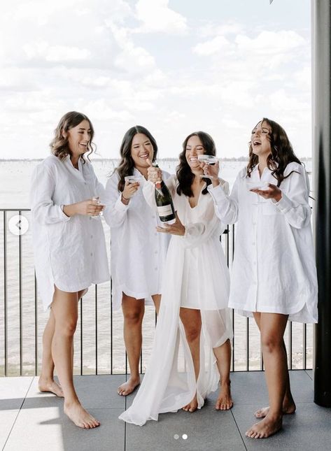 Bridesmaid Photography, Getting Ready Outfits, Ready Outfits, Wedding Entourage, Bridal Party Getting Ready, 2025 Wedding, Bridesmaid Getting Ready, White Polo, Wedding Board