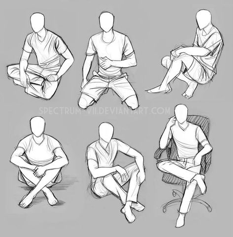 Drawing Reference Poses Male, Pose Duduk, Pose Study, Drawing Poses Male, Male Body Drawing, Sitting Pose Reference, Poses Male, Human Figure Sketches, Sitting Pose