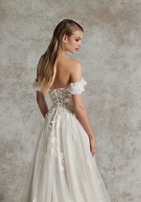 Justin Alexander Signature Shanti Wedding Dress | The Knot Wedding Gown Trends, Justin Alexander Bridal, Justin Alexander Wedding Dress, Justin Alexander Signature, English Dress, Floral Wedding Gown, Sincerity Bridal, Modern Wedding Gown, Timeless Wedding Dress