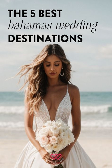 The Bahamas is a dream destination for a destination wedding, especially for couples who love water sports like kayaking, island hopping, and indulging in world-class cuisine.  Our detailed guide highlights some of the best Bahamas wedding packages, along with tips on how to get there, the best time to visit, and budgeting for your unforgettable celebration. #BahamasWedding #Destination #Wedding #Tropical #BeachWedding #WeddingPlanning #Bahamas Bahamas Wedding Venues, Tropical Wedding Venue, Bahamas Wedding, Best Destination Wedding, Wedding Tropical, Honeymoon Resorts, Affordable Outfits, Honeymoon Hotels, Beach Honeymoon