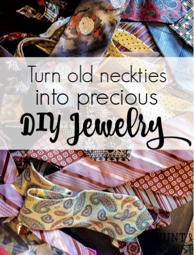 How to make old neckties into precious jewelry. This no sew necktie craft will recycle those out of style thrift store neckties into a cute tassel necklace on a serious budget. #diyjewelry #upcycleidea #vintagestyle #necktieaccessory #fashiononabudget Neck Tie Repurpose Ideas, Crafts With Ties Ideas, Crafts With Neck Ties, Necktie Necklace Diy, Upcycle Neckties Diy, Diy Neck Tie Projects, What To Do With Old Scarves, What To Do With Old Ties, Neck Tie Crafts