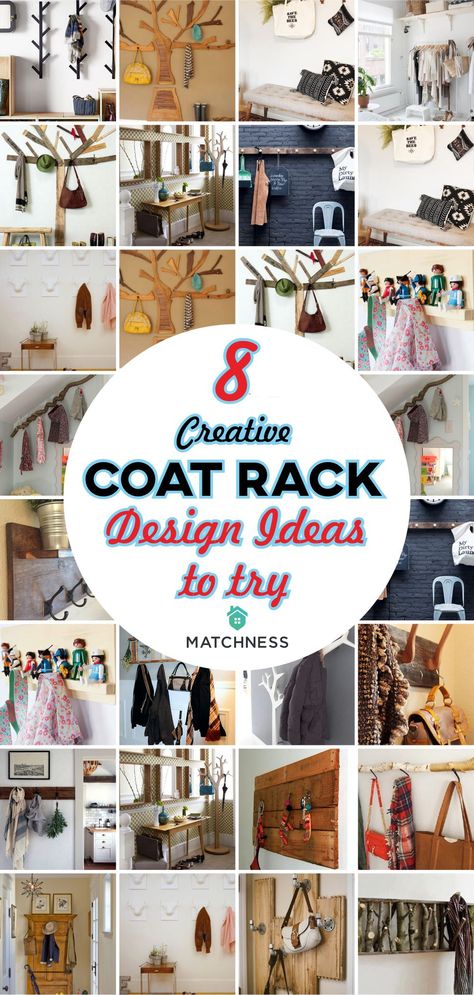 As an everyday necessary, coat must be put on a place which is easy to be reached. Then, you need to have coat hanger to save your coat and take it easily whenever you need it. Here, we have excellent coat hanger ideas that may be help you to keep your coat. #coatrack #rackdesign #furniture Back Door Coat Hanger, Doorknob Coat Rack, Coat Wall Rack, Cool Coat Rack, Wall Coat Rack Ideas, Coat Hanger Ideas Front Entry, Coat Hook Ideas, Coat Hanger Ideas, Coat Rack Ideas