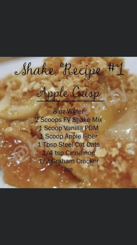 Herbalife Apple Fiber Recipes, Nutrition Shake Recipes, Herbalife Flavors, Herbal Life Recipes, Herbalife Tips, Herbal Life Shakes, Shake Ideas, Herbalife Teas, Herbalife Shakes