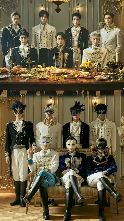 Enhypen Ot7 Wallpaper, Kpop Halloween Costume, Ot7 Wallpaper, Masquerade Outfit, Enhypen Ot7, Prince Clothes, Sunghoon Sunoo, Vampire Boy, Vampire Costume