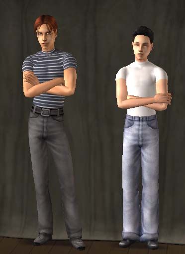 Mod The Sims - 10 New Tops for Male Teens and Adults Sims 2 Cc, Mock Neck Shirt, One Clothing, Cut And Paste, Sims 2, New Top, Basic Tops, New Tops, The Sims