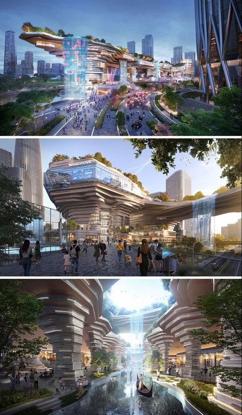 City Ideas Design, Metaverse Architecture Design, City Design Concept, Modern City Aesthetic, Design Concept Architecture Inspiration, City Concept Design, Green City Concept, Future City Concept, Metaverse Architecture