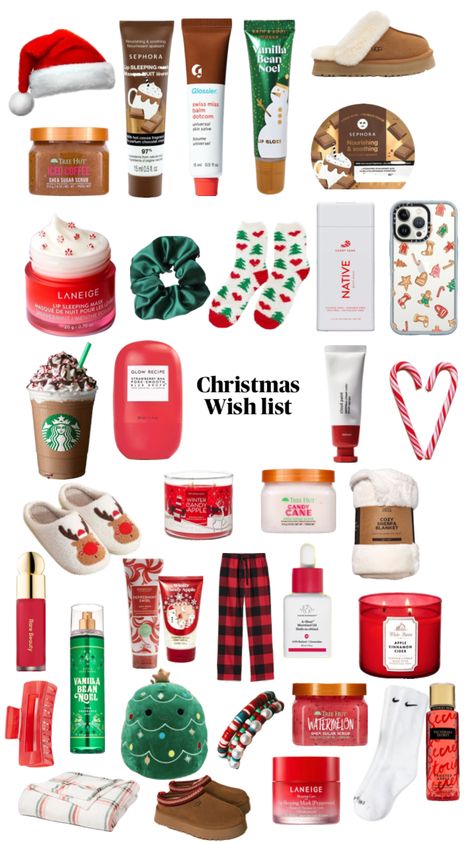 #myfirstshuffle #outfitinspo #christmas #xmas #wishlist #bucketlist #beauty #collage #bellashuffles #blowthisup Christmas Wishlist Collage, Christmas Wishlist Template Aesthetic, Teen Christmas Wishlist, Brr Basket, Preppy Christmas List, Christmas List Template, Xmas List Ideas, Burr Basket, Christmas Essentials