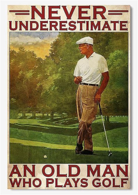 Golf Poster, I Drink Coffee, Golf Humor, Indoor Air Pollution, Drink Coffee, Play Golf, Gold Ink, Drinking Beer, Wine Drinks