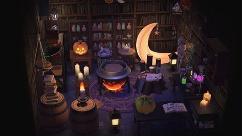 Room!! DA-3267-2998-4487 Acnh Witch Basement, Acnh Magic Room, Witch Codes Animal Crossing, Witch House Animal Crossing, Witchy Room Animal Crossing, Acnh Witch House Ideas, Acnh Witchy Room, Animal Crossing Witch Room, Acnh Witch House Exterior