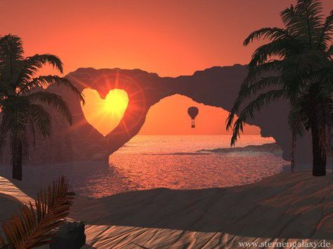 Ramblings on Twitter: "Deep in our hearts, The light of heaven is shining.  Rumi https://t.co/GiILsOai16" Heart In Nature, Image Nature, I Love Heart, Hot Air Balloons, Air Balloons, Alam Yang Indah, Photo Images, Heart Art, Beautiful Sunset