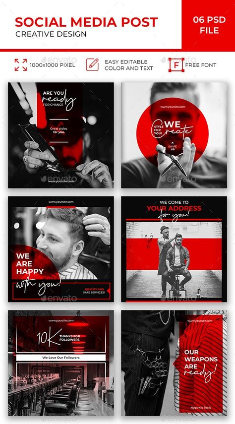 #barber #instagram #socialmedia #banner #hair Masculine Social Media Design, Luxury Social Media Design, Barber Social Media, Barber Instagram, Instagram Fonts, Instagram Font, Graphisches Design, Desain Editorial, Instagram Promotion