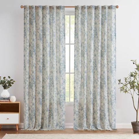 Amazon.com: jinchan Linen Curtains Floral Curtains for Living Room 108 Inch Length Black Printed Curtains Rod Pocket Back Tab Farmhouse Peony Flower Patterned Drapes Bedroom Window Curtain Set 2 Panels : Home & Kitchen Patterned Drapes, Drapes Bedroom, Affordable Curtains, Curtains Floral, Farmhouse Style Lighting, Window Curtains Bedroom, Pattern Draping, Bedroom Drapes, Curtain Styles