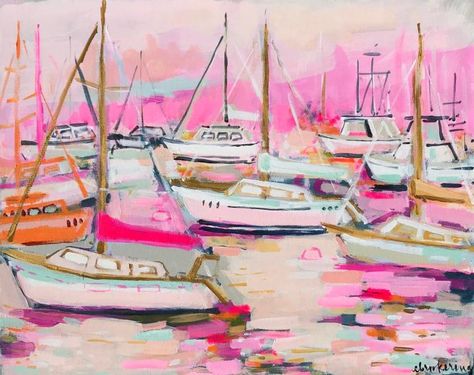 C Brooke Ring, Paintings Home Decor, Coastal Glam, Southern Artist, Coastal Painting, Sailboat Painting, Preppy Wallpaper, Glam Decor, Beach Painting