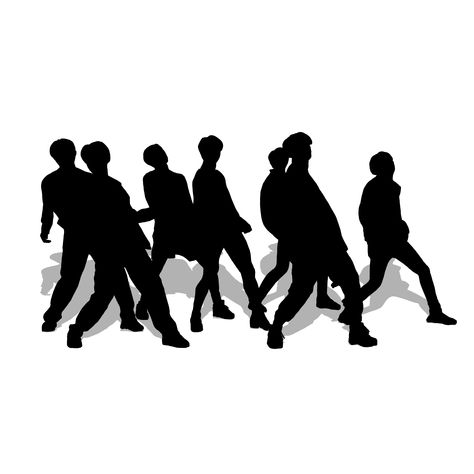 BTS Poster. Wall art poster of BTS [Boy with Luv] choreography Bts Wall Art, Bts Boy With Luv, Poster Bts, Bts Poster, Boy Silhouette, Boy With Luv, Bts Boys, Bts Army, Art Poster