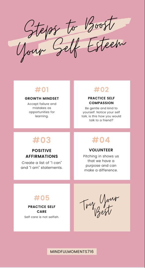 7 Tips to boost your self esteem #selfconfidence #selflove #selfimprovementtips #mentalwellness Self Esteem Boosters, Boost Your Self Esteem, Counseling Kids, Todo List, Planning And Organizing, Content Ideas, Self Improvement Tips, Mental Wellness, Self Confidence