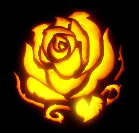 Rose Pumpkin Carving, Pumpkin Carving Face Ideas, Floral Pumpkin Carving, Cool Pumpkin Designs, Scary Halloween Pumpkins, Halloween Pumpkin Carving, Pumpkin Carving Kits, Halloween Pumpkin Carving Stencils, Face Ideas