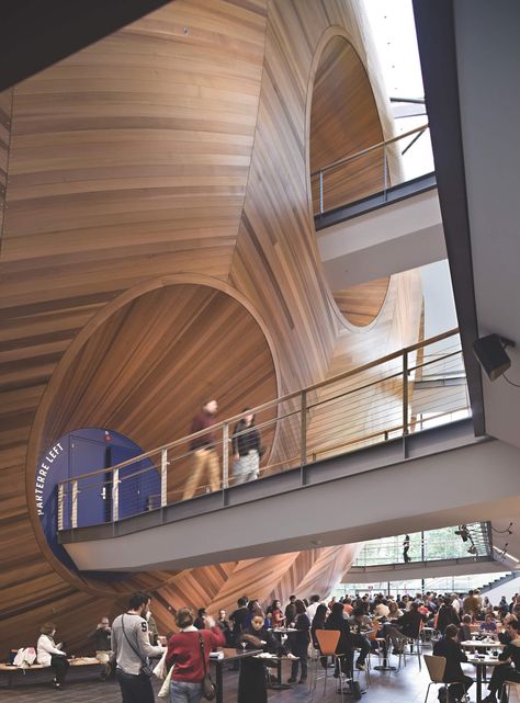 Grimshaw Architects, School Interior, Performing Arts Center, Arts Center, Architectural Details, Learning Spaces, Concert Hall, School Architecture, Architectural Inspiration