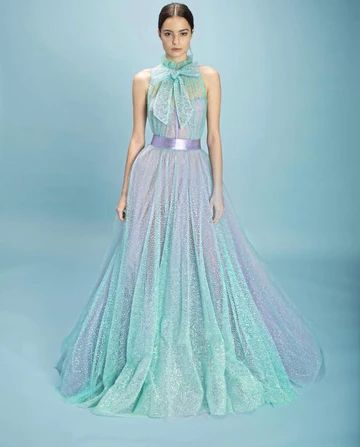 Spring/Summer 20' | Teuta Matoshi Couture Dior, Teuta Matoshi, Lace Turtleneck, Sell Dresses, A Line Prom Dress, Sparkly Prom Dresses, Turtleneck Sleeveless, Green Gown, A Line Prom Dresses