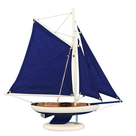 Brighten your day, or any room of your home, with these delightfully fun sailboat models. Perfect nautical decor gifts for friends, children, or party guests, they also make excellent decorations or centerpieces for a reception or group event. Liven your office, beach house, or sunroom with one of these colorful sailboat models. Bermuda Sloop, Utility Boat, Sailing Ship Model, Sailboat Decor, Plywood Boat Plans, Model Sailboat, Row Boats, Cabin Cruiser, Boat Building Plans