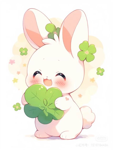 Cute Things Cartoon, Easy Cute Animal Drawings, Anime Rabbit, Kawaii Bunny Drawing, Cute Bunny Drawings, Kawaii Rabbit, Cute Anime Bunny Wallpaper, Kawaii Rabbit Drawing, Cute Bunny Cartoon Kawaii