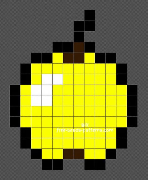 Minecraft Golden Apple Hama Beads Perler Beads tutorial 12x15 Golden Apple Minecraft, Pyssla Minecraft, Painting Minecraft, Minecraft Beads, Minecraft Pattern, Beads Perler, Beads Tutorial, Hama Beads Minecraft, Cardboard Box Crafts