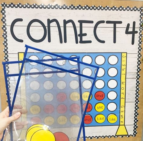 Interactive Bulletin Boards: Connect Four Kindergarten Bulletin Board Ideas, Kindergarten Bulletin Board, Teacher Wish List, Kindergarten Bulletin Boards, Math Bulletin Boards, Work Bulletin Boards, Interactive Bulletin Boards, Interactive Bulletin Board, How To Make Letters