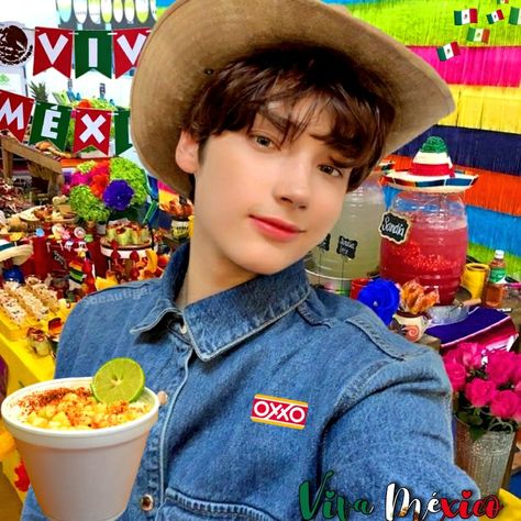 Txt Mexican, Txt Sign, Hueningkai Fanart, Kpop Mexico, Mexico Icon, Mexican Icons, Black Cat Anime, Mexican Memes, Txt Hueningkai